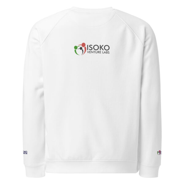 Unisex organic raglan sweatshirt